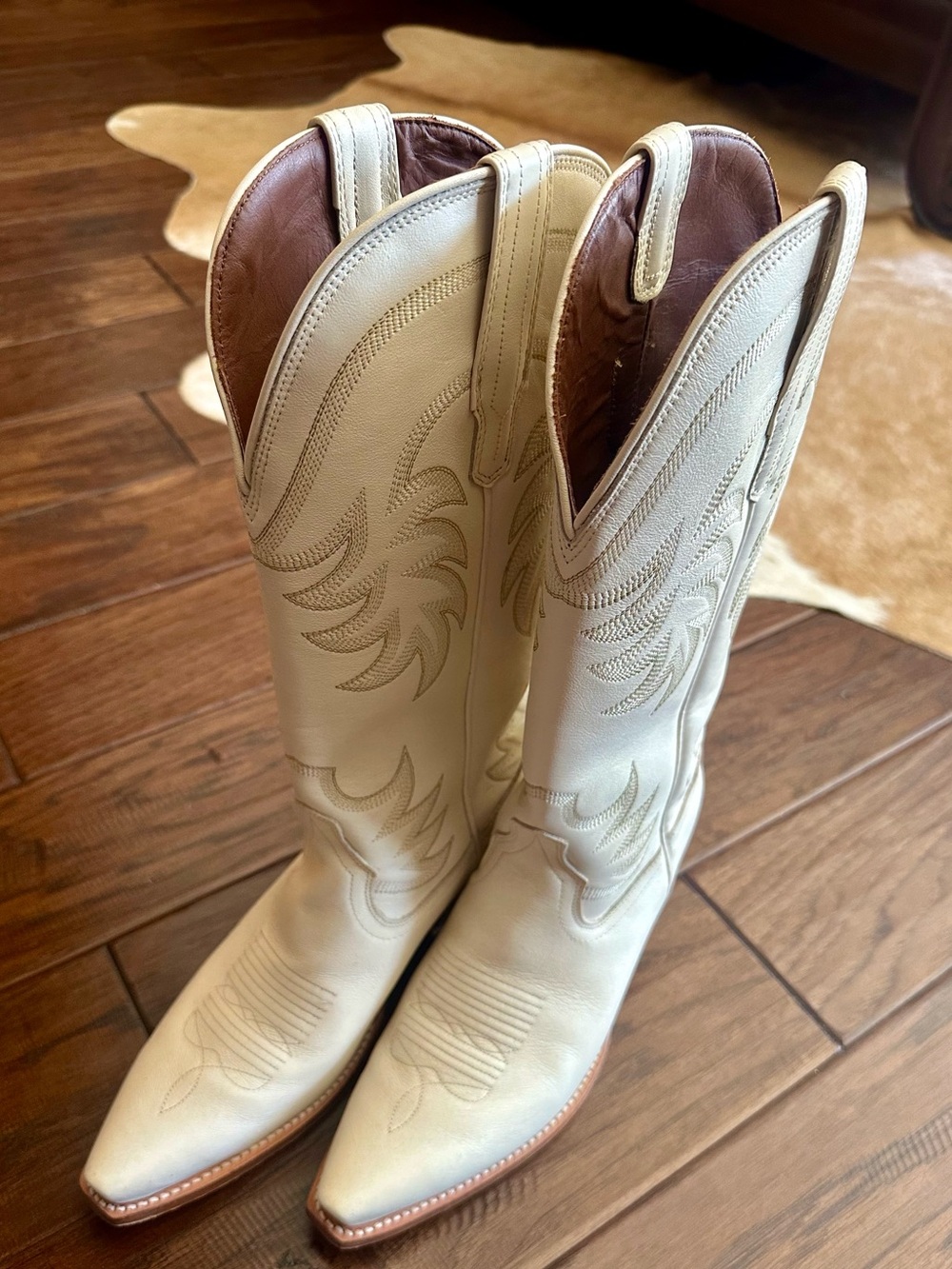 Tecovas Annie Bone Snip Toe Handmade Cowgirl Boots EUC! 8.5 - Picture 2 of 8